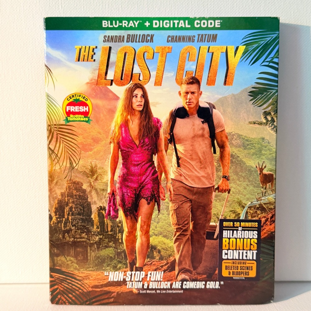 The Lost City 2022 Blu-ray PG-13 Comedy Sandra Bullock Channing Tatum Adventure